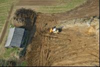 Baggerarbeit Luft
