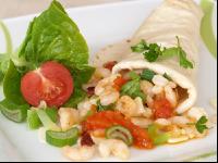 Tortilla mit Shrimps