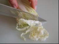 Salat schneiden