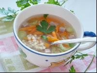 Rollgerstensuppe 1