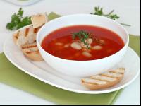 Tomatensuppe mit weißen Bohnen 2