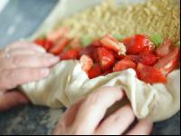 Erdbeerstrudel mit Rhabarber 2