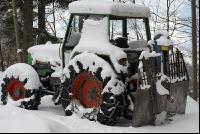 Tractor with snow 2