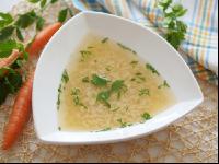 Rindsuppe mit Teigreis 1