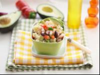 Avocadosalat mit Shrimps 2