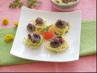 Spaghetti mit Tintenfisch 1