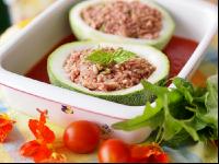 Zucchini gefüllt roh 1