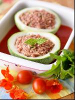 Zucchini gefüllt roh 2