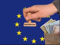 Betriebsprämie und EU Flagge 