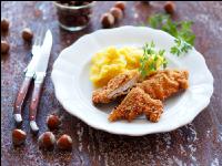 Schnitzel mit Haselnuspanier 2