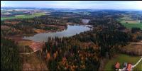 Gemischter Nadelwald mit Teich