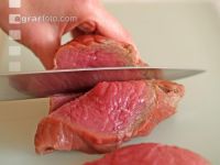 Rindfleisch schneiden