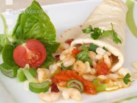 Tortilla mit Shrimps