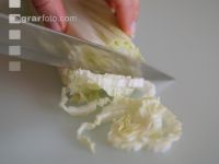 Salat schneiden