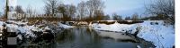 Fluss Schnee