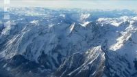 Flug über die Steyr im Winter