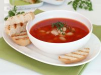 Tomatensuppe mit weißen Bohnen 3