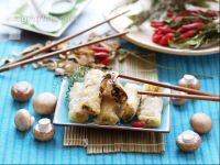 Frühlingsrolle mit Pilzfülle 3