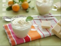 Creme mit weißer Schokolade