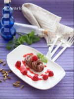 Schokoladencreme mit Himbeersauce 2