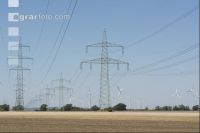 Wind wheel power lines