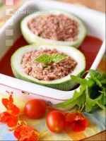 Zucchini gefüllt roh 2
