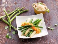 Spargel mit Gemüsesauce 1