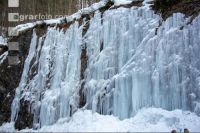 Cave with ice
