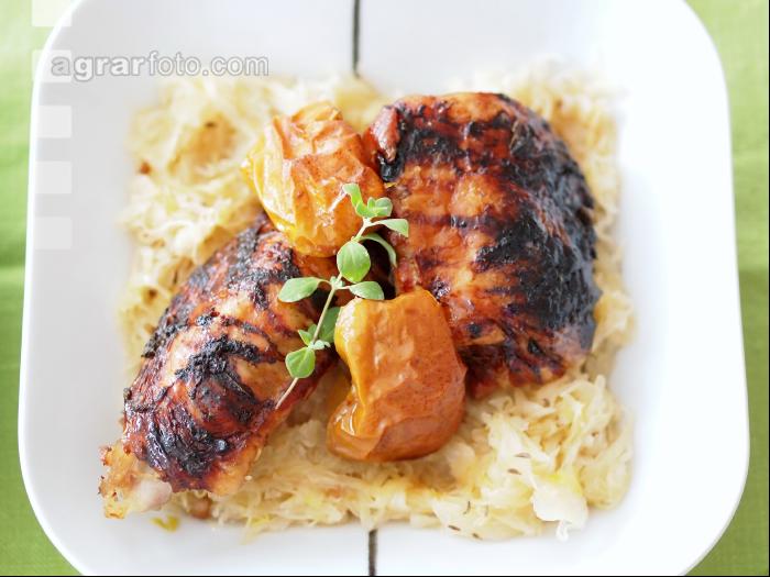 Ganslstücke Sauerkraut 2