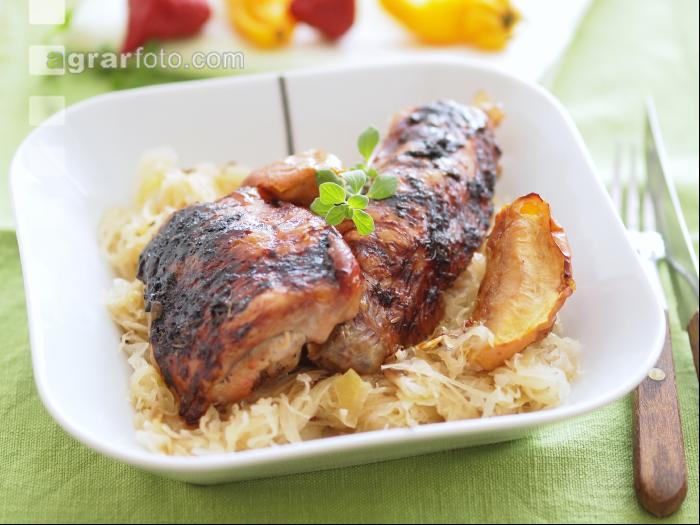 Ganslstücke Sauerkraut 1