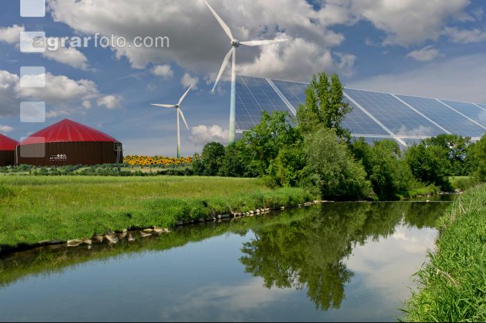 Wasser, Wind, Sonne, Biogas