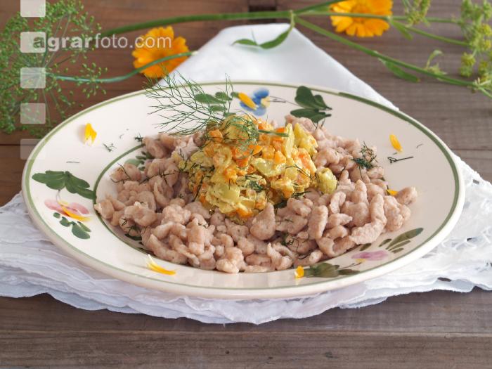 Spätzle mit Gemüse