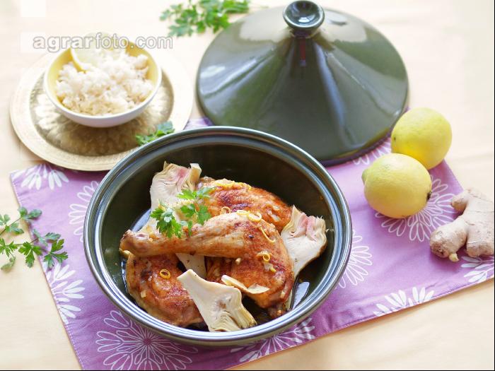 Hühnchen in der Tajine 3