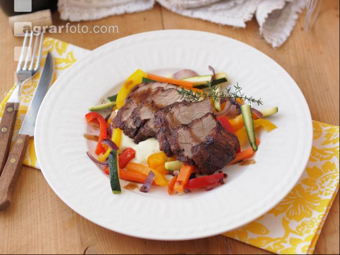 Kalbfleisch mit Sommergemüse 1