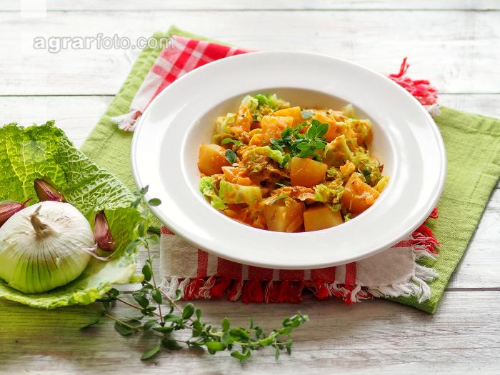 Kohlgemuese mit Kürbis 1