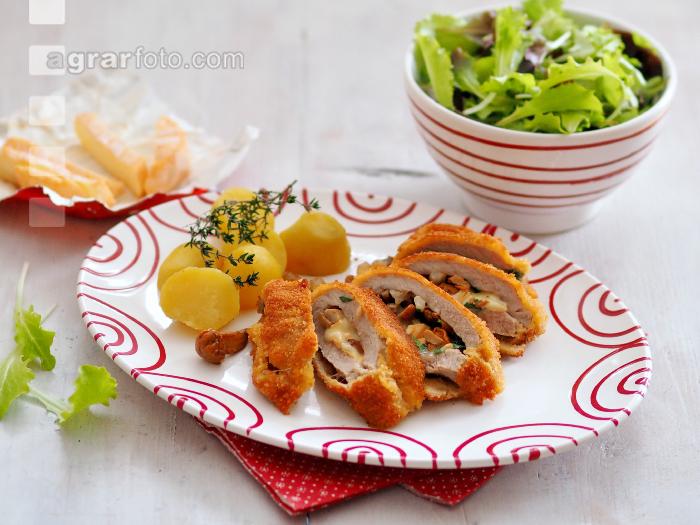Gefülltes paniertes Schnitzel 2