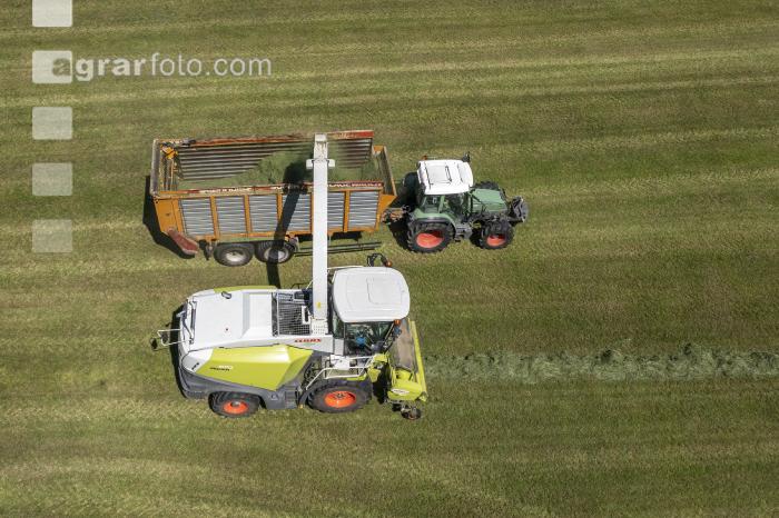 Gras häckseln im Berggebiet 19
